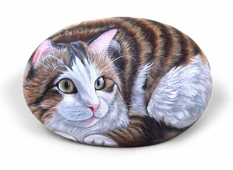 Hermosas Piedras Pintadas Como Animales Por La Una Artista Italiana ¡Te